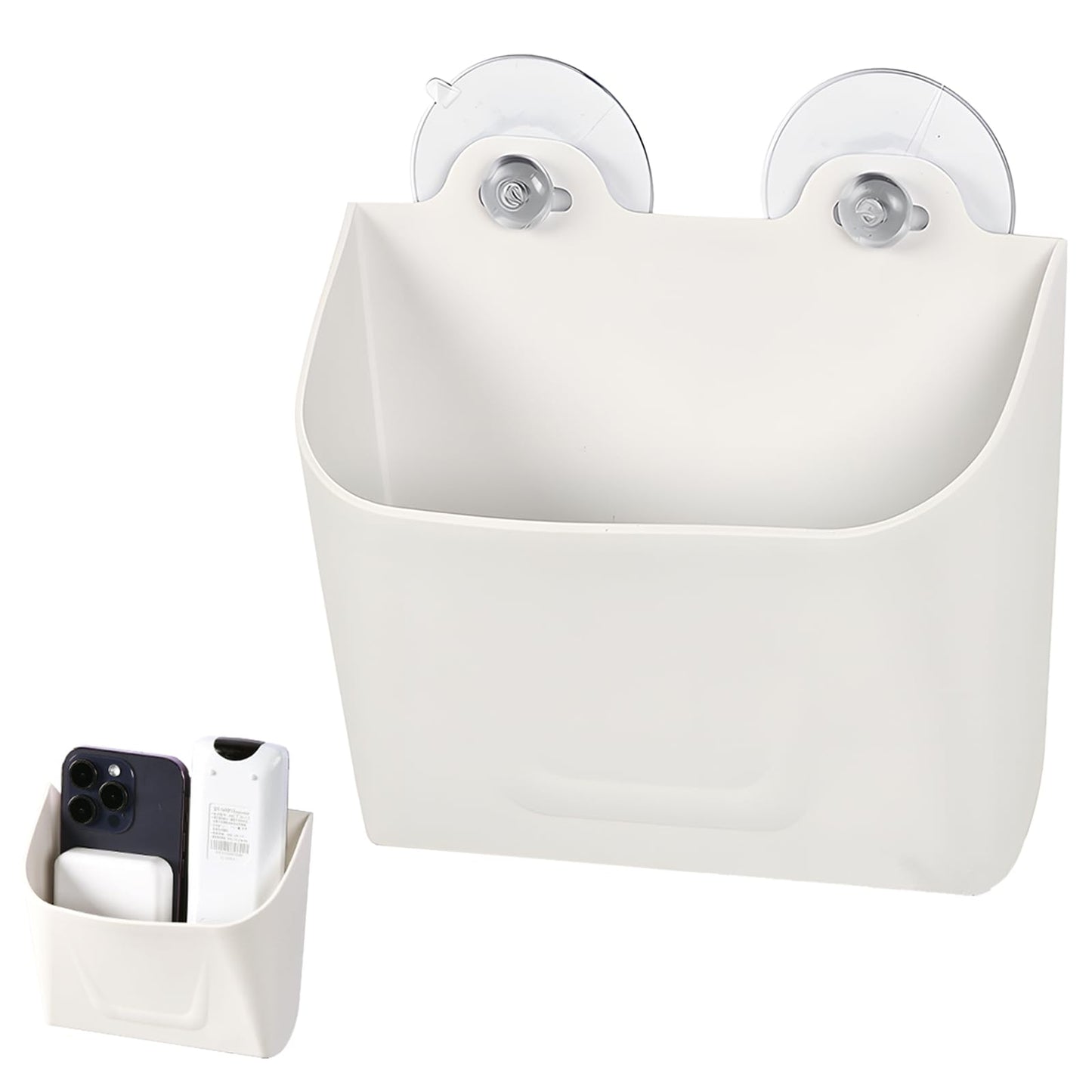 SoeUyd Küchenschranktür Aufbewahrungsbox, Selbstklebende Wandmontierte Aufbewahrungsbox, Schranktür Organizer, Organisation Küche, Geeignet für Bad, Kühlschrank, Kleine Gegenstände Aufbewahrungsboxs