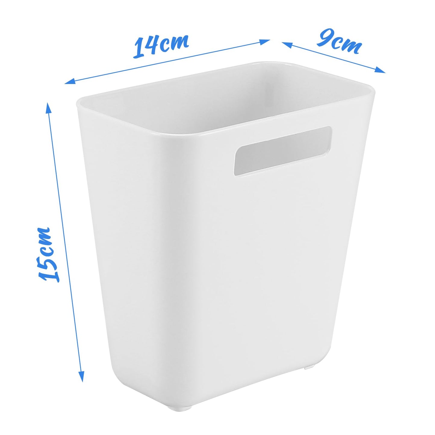 Collazoey 4 Stück Selbstklebende wandmontierte Aufbewahrungsbox,Küchenschranktür Aufbewahrungsbox,Badezimmer Organizer,für Schrank,Badezimmer,Kühlschrank Kleine Gegenstände Organizer Aufbewahrungsbox