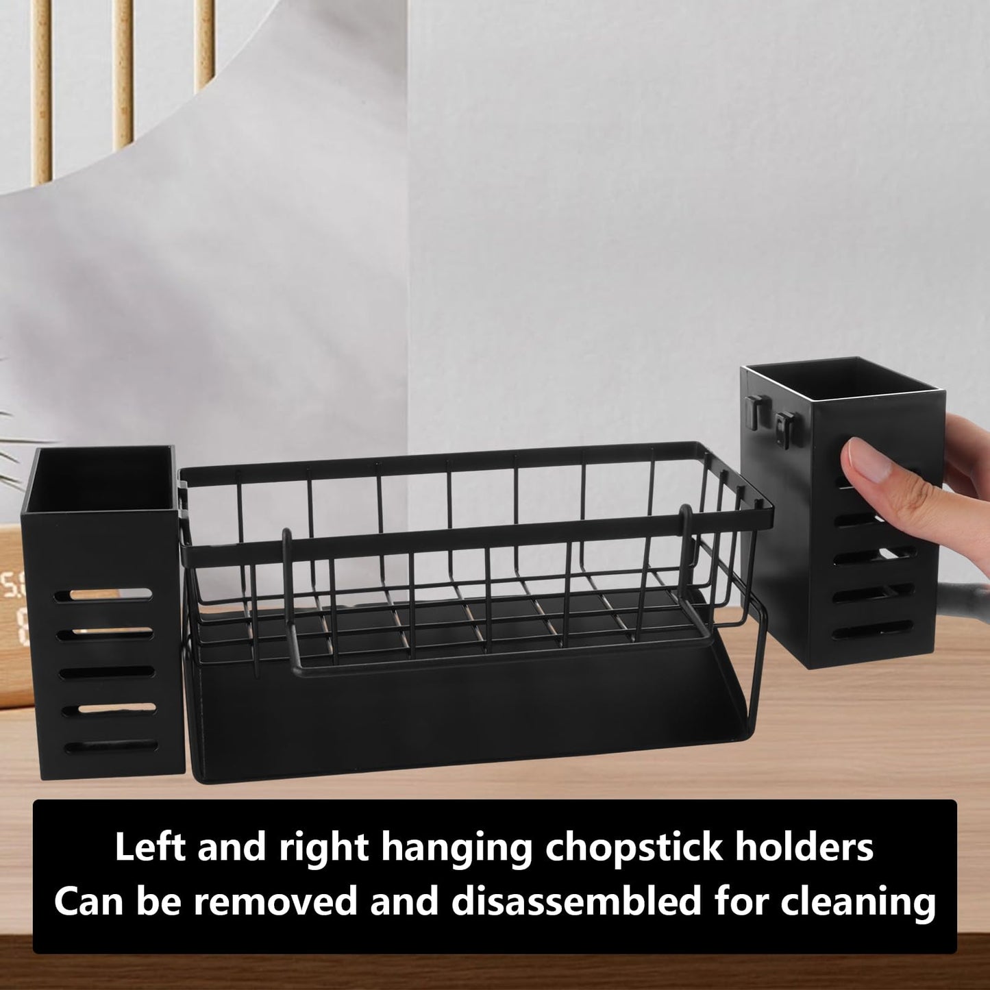 ASelected Spülbecken Organizer Küchen Organizer Spüle Organizer mit Selbstentleerender Ablaufwanne und Spüllappenhalter für Küche & Badezimmer