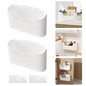 SXCCNW Küchenschranktür Aufbewahrungsbox, 2 Stück Selbstklebendes Wandmontierte Aufbewahrungsbox Ohne Bohren Aufbewahrungsbox Selbstklebendes Wandmontierte für küche küchenschrank Bad Weiß