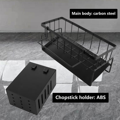 ASelected Spülbecken Organizer Küchen Organizer Spüle Organizer mit Selbstentleerender Ablaufwanne und Spüllappenhalter für Küche & Badezimmer